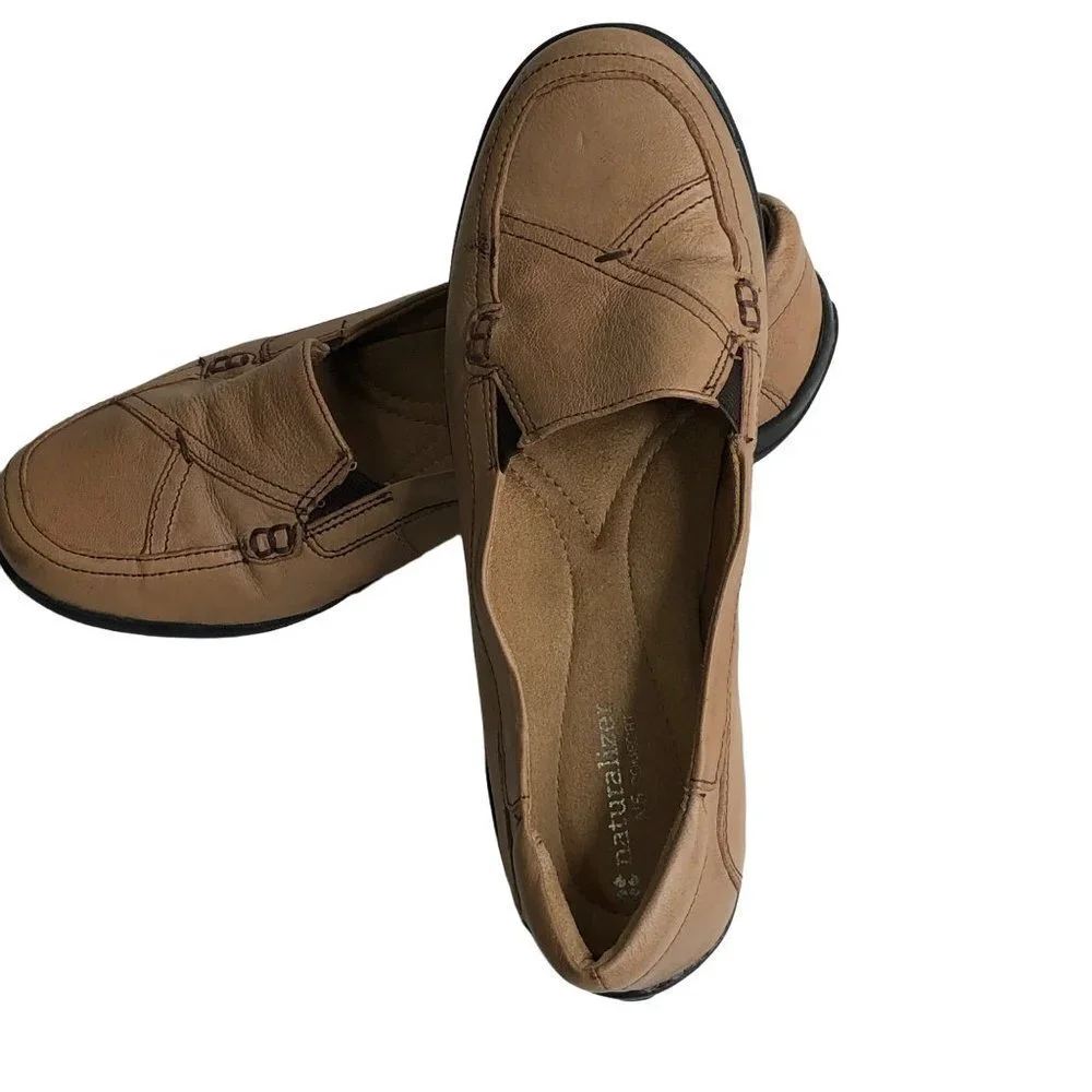 NATURALIZER  FIORENZA LEATHER LOAFER N5 COMFORT SHOES SIZE‎ 8N